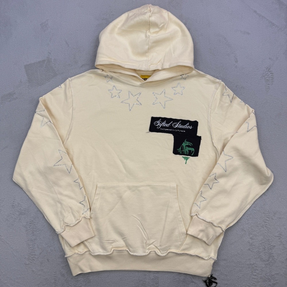 GFTD LA Hoodie Mens XL‎ Superstar Butterfly Rhinestone Stars Streetwear Urban